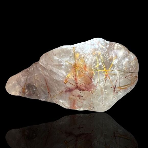 Golden Rutilated Quartz‎ Crystal Freeform (#5) - Picture 16 of 16